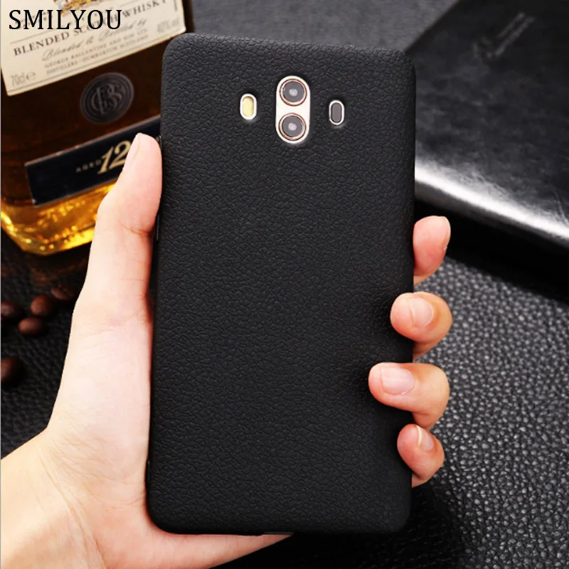 

Leather Patterned Phone Case For Huawei P20 P9 P10 Lite Cases Slim Matte TPU Back Cover For Huawei Mate 10 Lite Nova 2 Plus 3E