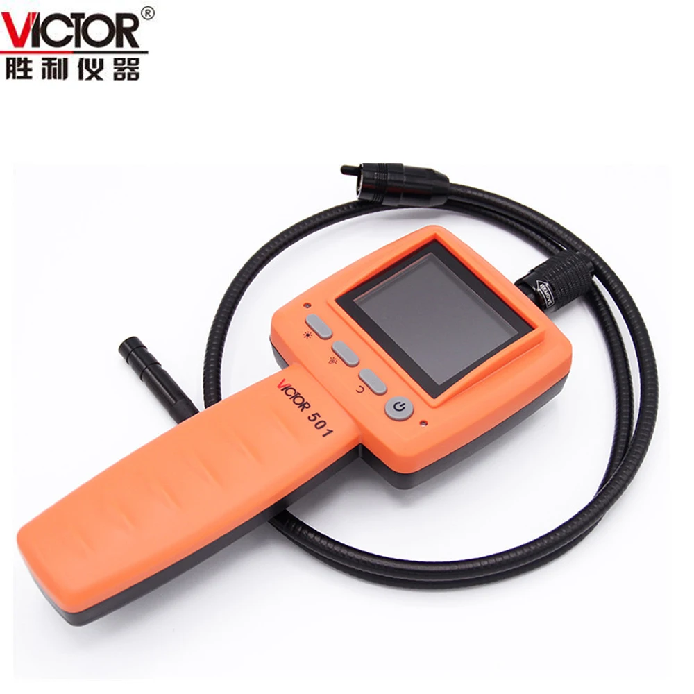 

VICTOR VC501 Industrial Endoscopy With Light Detection Car Pipeline Testing 1M Length