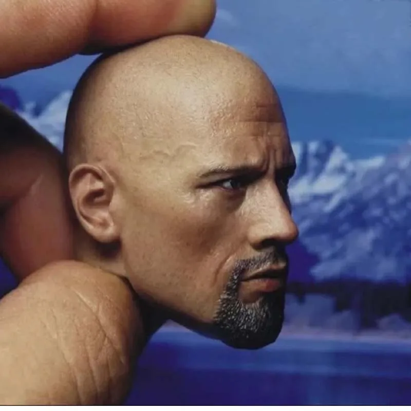 Mnotht 1/6 модель головы Dwayne Johnson Форсаж солдат вырезание BT013 игрушка для 12 дюймовых