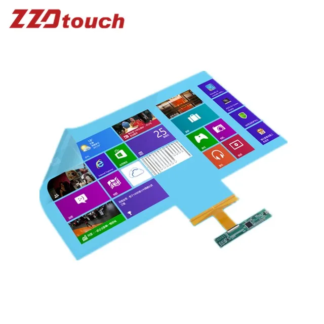 

Rear projection interactive touch foil,24'' interactive touch foil for window display,10/12points touch foil ,flexible touch