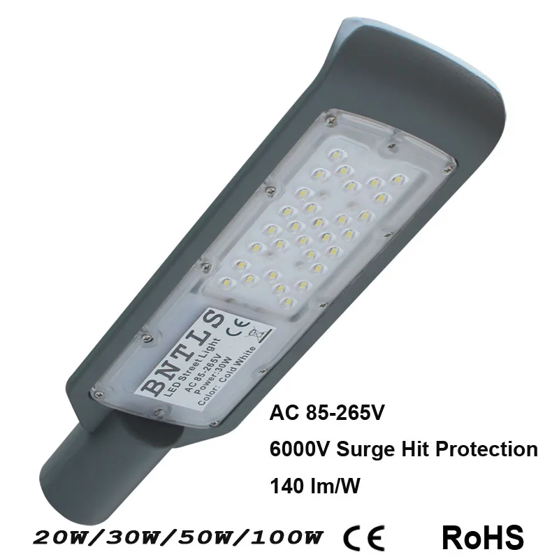 1 шт. 30 Вт 50 светодиодный уличный свет Водонепроницаемый IP65 AC165 265V фонарь дорожный