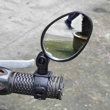 Регулируемое на 360 градусов Зеркало для велосипеда, зеркало заднего вида для велосипеда, MTB руль, круглое выпуклое зеркало заднего вида/эллиптическое плоское зеркало