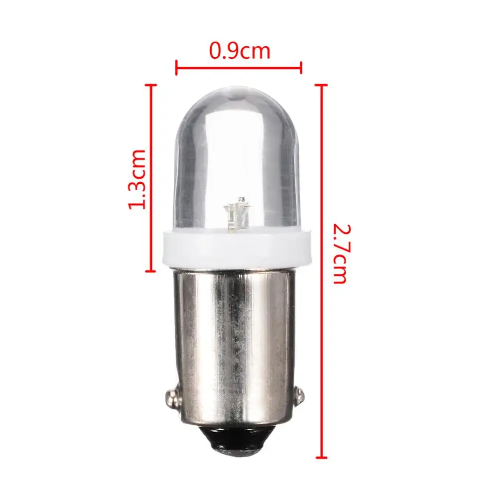 20 шт./лот T11 светодиодный светильник T4W BA9S H6W 1895 1 SMD 12 В поворотный сигнал Лампа для