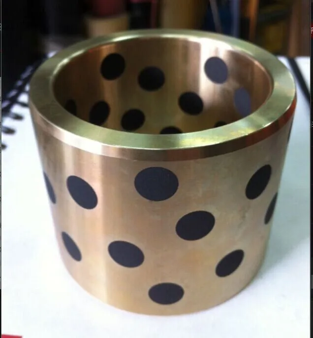 

Oil Free Bushings MPBZ60-70 graphite copper sleeve / solid inlay graphite self-lubricating oil-bearing