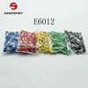 E6012 Tube insulating terminals 6MM2  Cable Wire Connector Insulating Crimp Terminal Insulated Connector 100PCS/Pack ► Photo 2/6