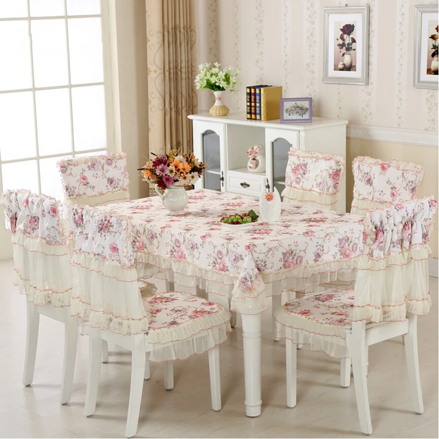 

Beautiful 13 pcs/set Table Cloth Chair Covers Large Size 150*200cm Tablecloth on the Table,Wedding Table Cloths Chair Cover Mat
