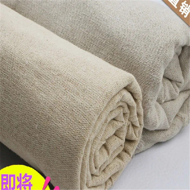 

ONEROOM 150cm *50CM width plain solid colour linen Fabric Cloth hemp jute Fabric table cloth Garments Crafts Accessories