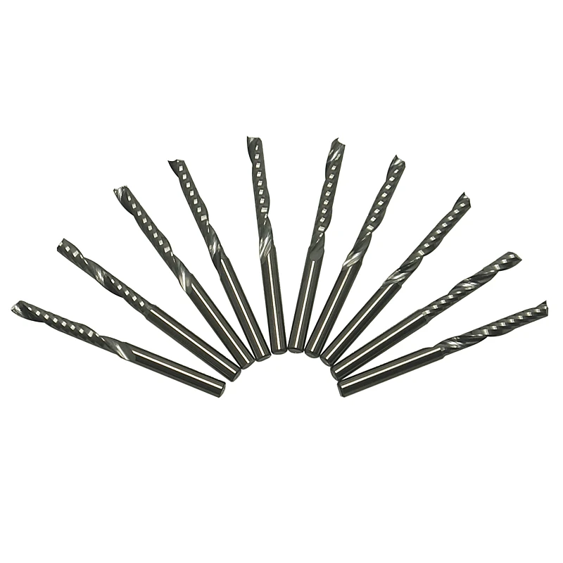 

1/8" cnc router milling drill bits 22 mm long CEL Acrylic Pvc Wood 1LX3.22 driling bits cnc engraving machine cutter