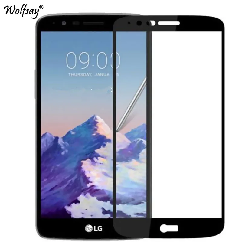 Защитное стекло с полным покрытием для LG Stylus 3 2 шт. закаленное LS777 пленка