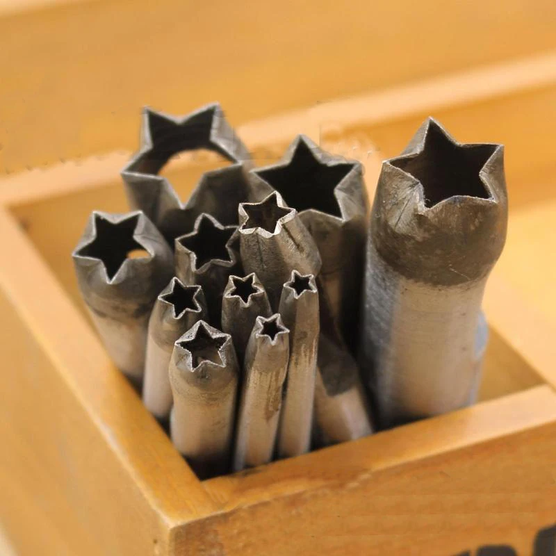  Star Shaped Puncher Steel Punches Craft Leather Tools Punches Belt