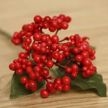 4 цвета рождественские ягоды Декоративные искусственные цветы Черника Фрукты имитация ягод фрукты для свадьбы украшение дома