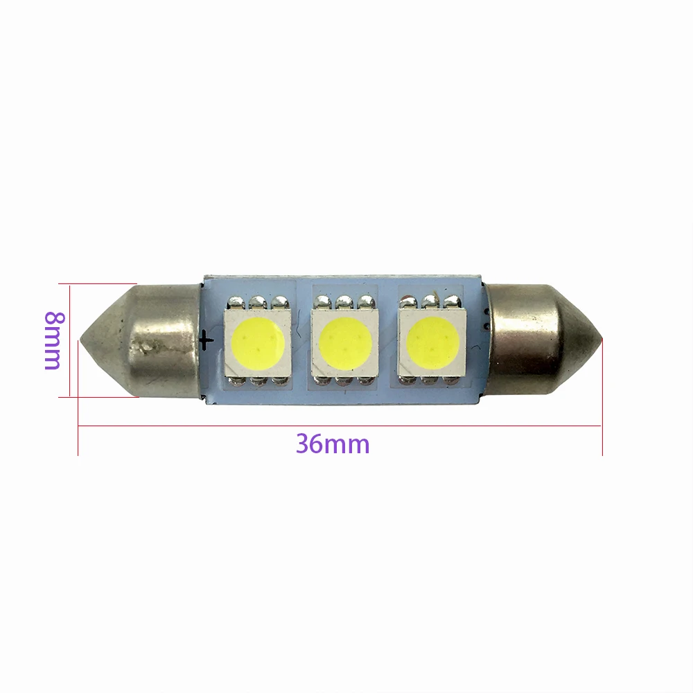 30X36 мм/39 мм/41 мм 3 SMD 5050 3SMD гирлянда C5W 12 V интерьера с номерным знаком с полукруглой головкой Светодиодная лампа для авто светодиодная фара для автомобиля лампа Парковка