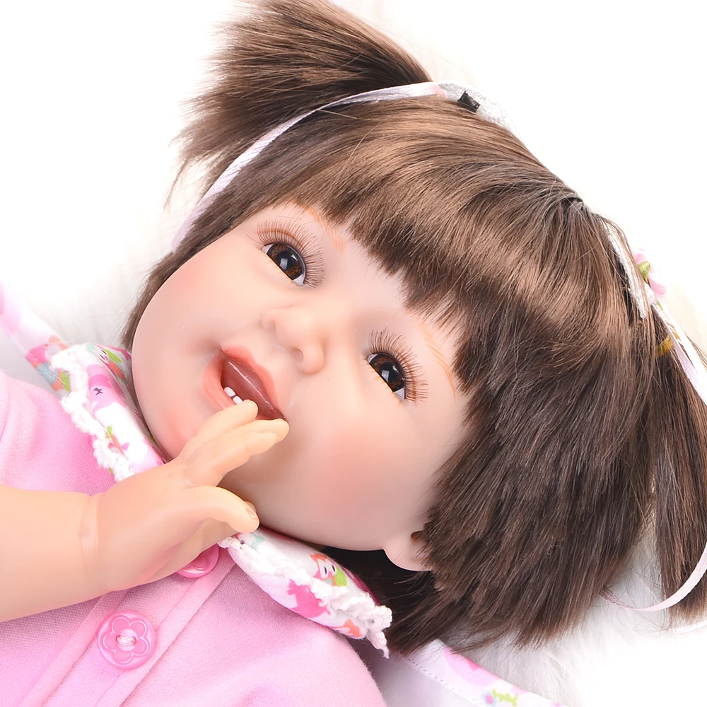 22 дюйма 55 см Bebes Reborn Детские силиконовые виниловые куклы ручной работы