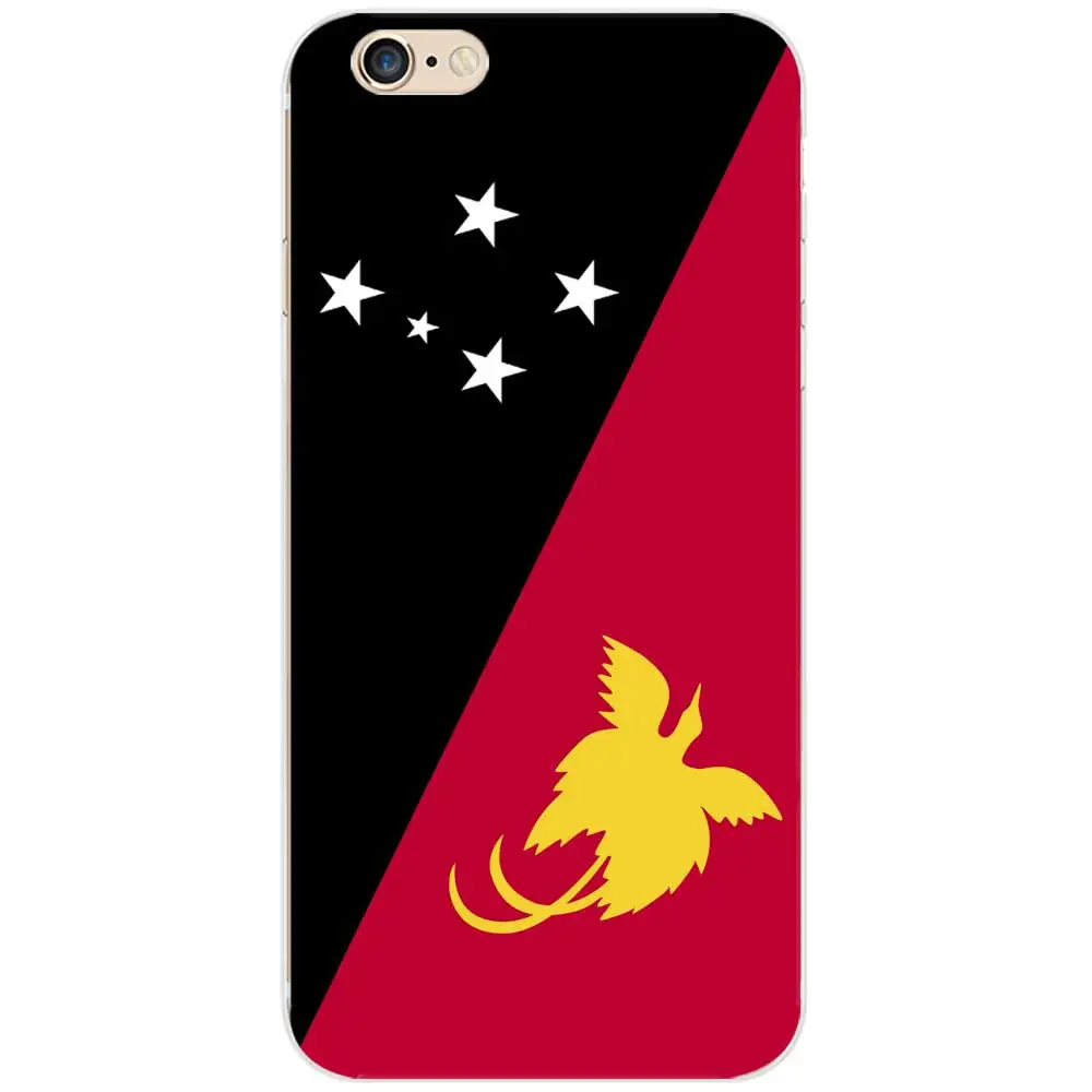 Чехлы для телефонов с национальным флагом для iPhone 6/6s/7/7 s/8 s/X - Цвет: Papua New Guinea
