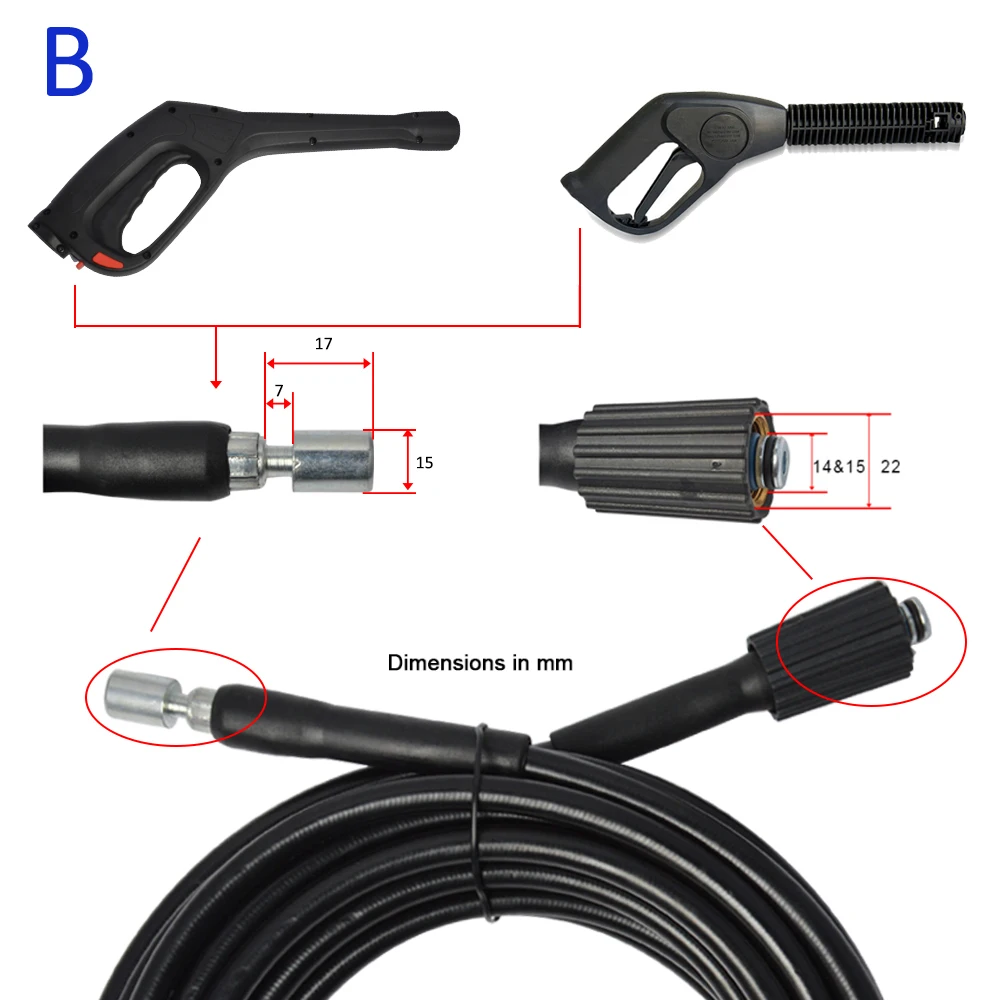 Цена 6 м 10 м Высокое давление чистящий шланг Труба шнур Удлинитель шланг для патриота Dawoo высокого давления Шайба Шланг