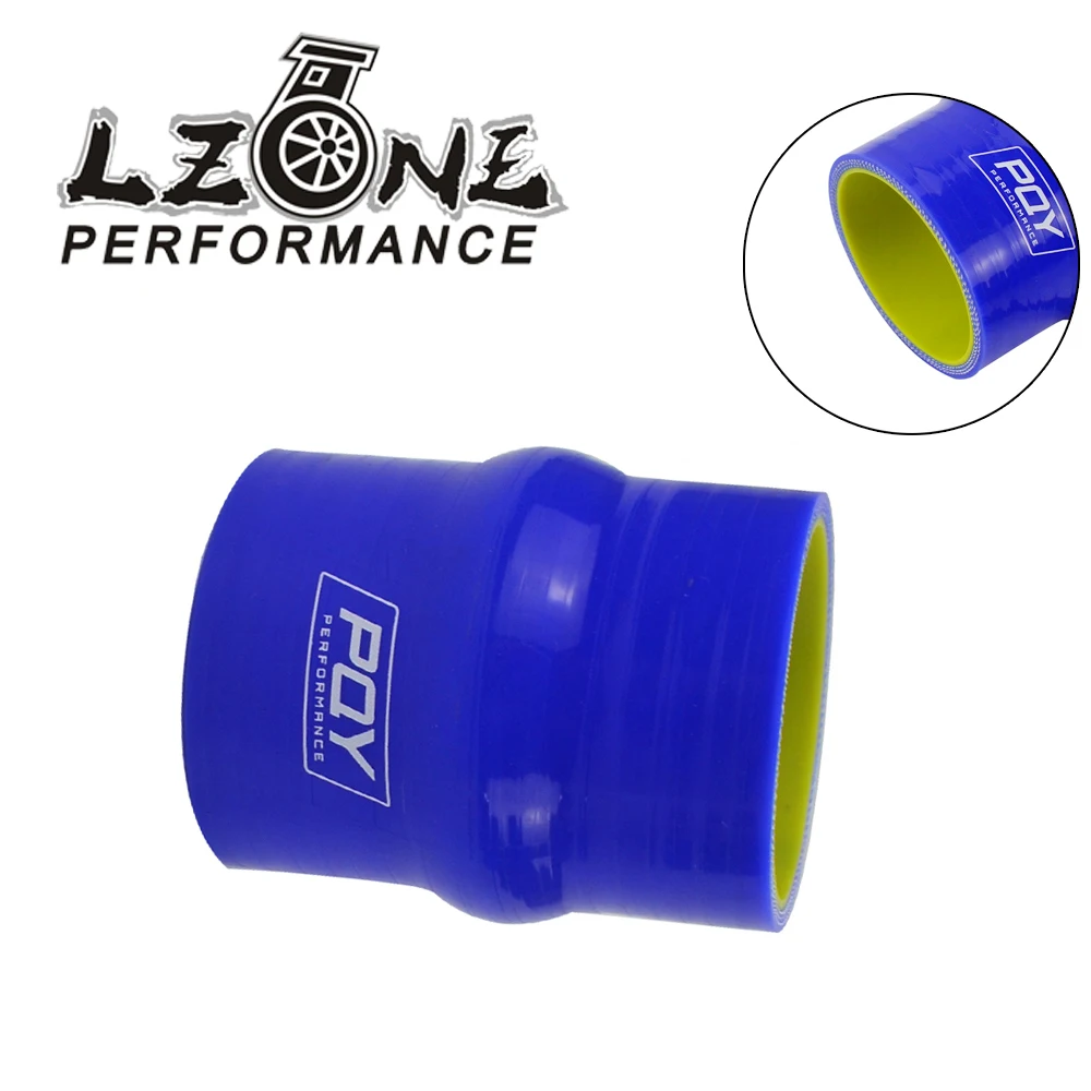 

LZONE - 2" 51mm Hump Straight Silicone Hose Intercooler Coupler Tube Pipe With PQY LOGO BLUE & YELLOW JR-HSH0020-QY