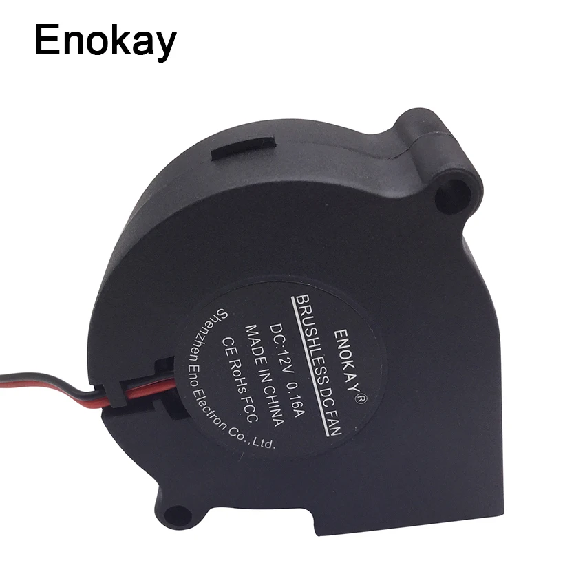 Enokay DC 12V 24V 2Pin 6028 60mm 60x28mm Cooler Cooling Centrifugal Blower Exhaust Fan 4