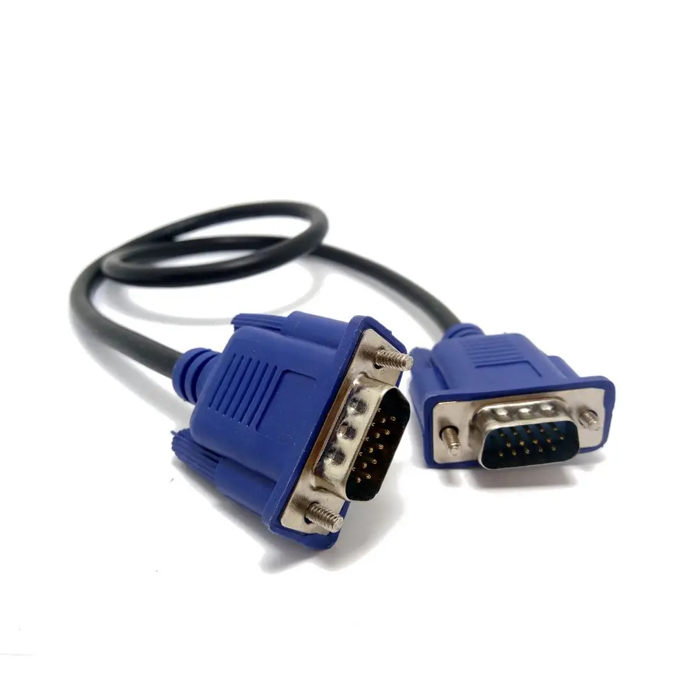 VGA Cable Male to MaleBraided Shielding High Premium HDTV VGA computer tv display signal cable 0.3m/0.5m/1.5m/3m