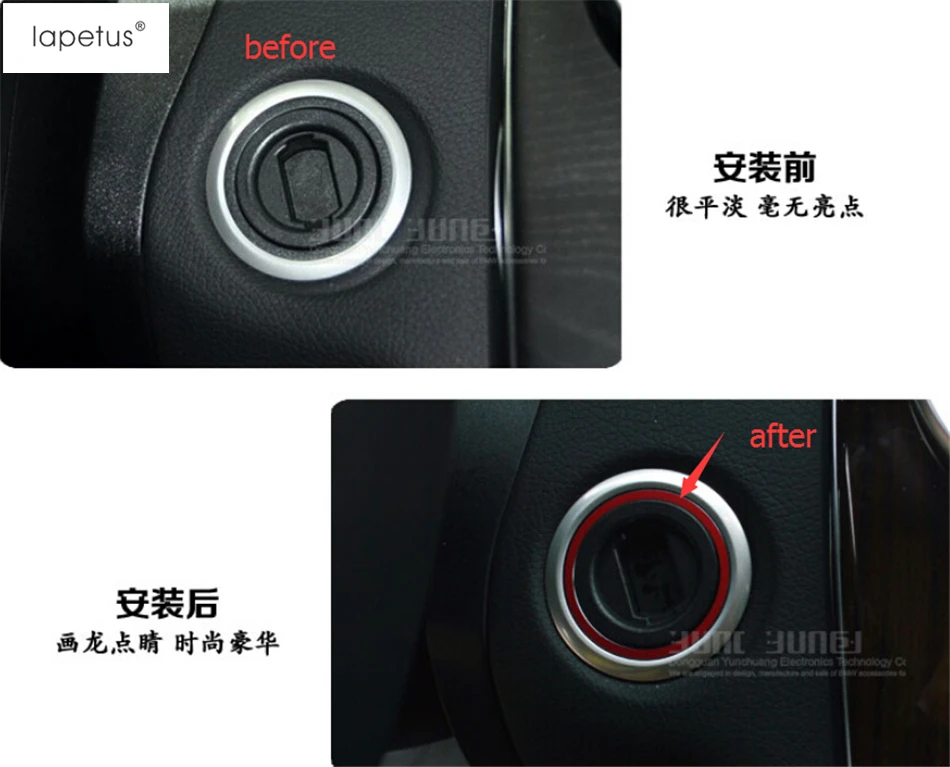 

Accessories For Mercedes Benz CLA 200 220 W117 2014 - 2017 Start Stop Engine Push Switch Button Key Molding Cover Kit Ring Trim