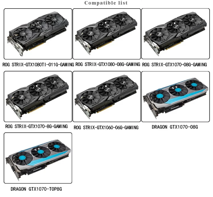 Bykski видеокарта водного блока использовать для ASUS ROG-STRIX-GTX1080TI-O11G-GAMING/1080/1070-O8G-GAMING/1070TI полное покрытие радиатора