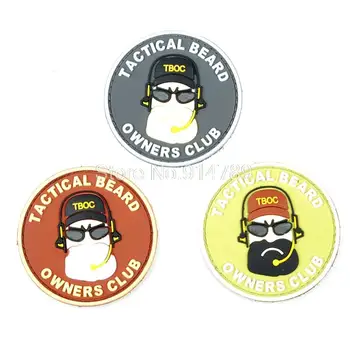 

TACTICAL BEARD OWNER CLUB "BREAD MAN" PVC ARMBAND MORALE PATCH PLASTIC-34375