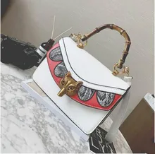 Europe Hot 2017 Fox Rivet Messenger Bag Famous Designer Hit Color Mini Crossbody Bags For Women