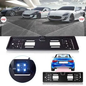 

4 LED Car Rear View Camera License Plate Frame CCD IR Driving Reverse Rear View Camera Recorder Night Vision Auto Dash Vision