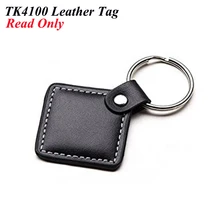 Кожаный Бесконтактный проксимиты125khz RFID проксимити-идентификатор, Токен брелок для ключей с чипами TK4100 для системы контроля доступа