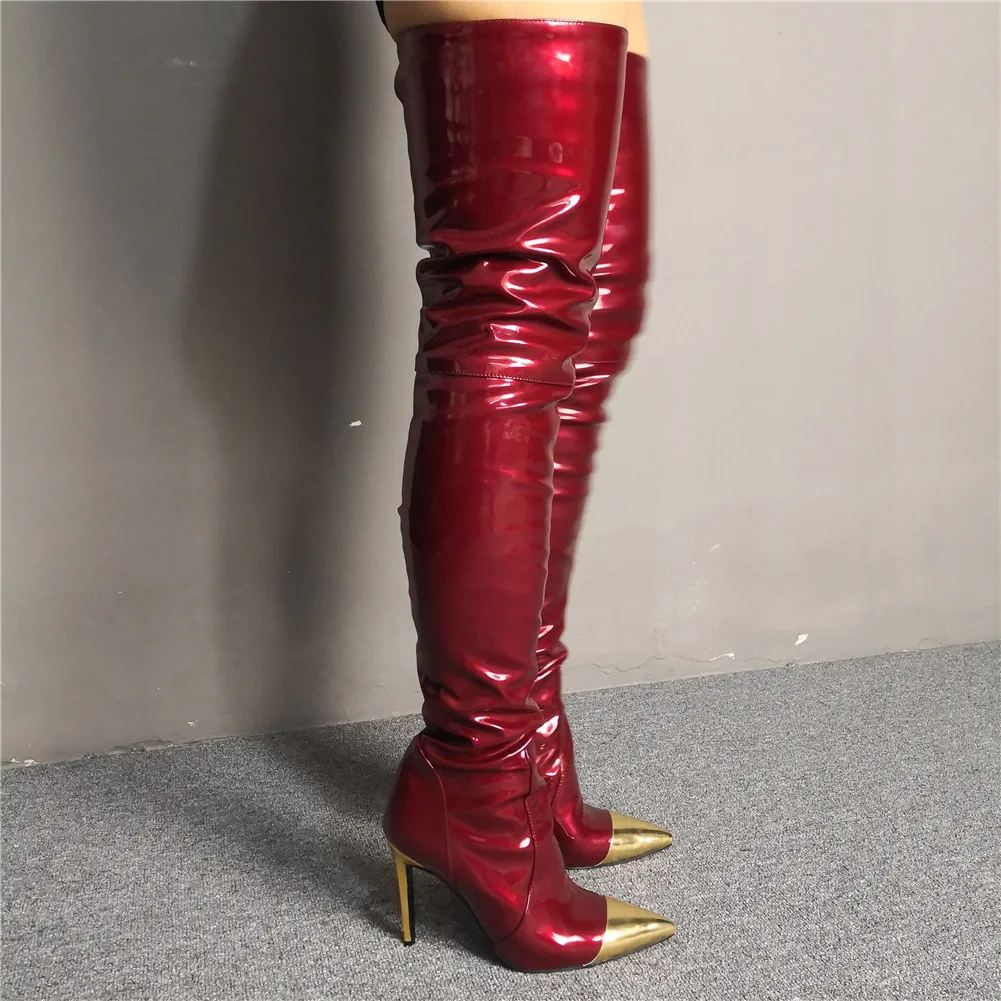 DORATASIA/Роскошная брендовая дизайнерская женская обувь больших размеров 34-47, Женская пикантная обувь на высоком каблуке, женские сапоги, ботфорты на тонком каблуке