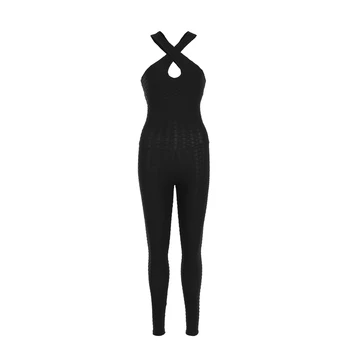 

Hot Sale Fashion Women Bodysuit Fitness Sports Stretch Jumpsuit Backless Sexy Bodysuits Trousers