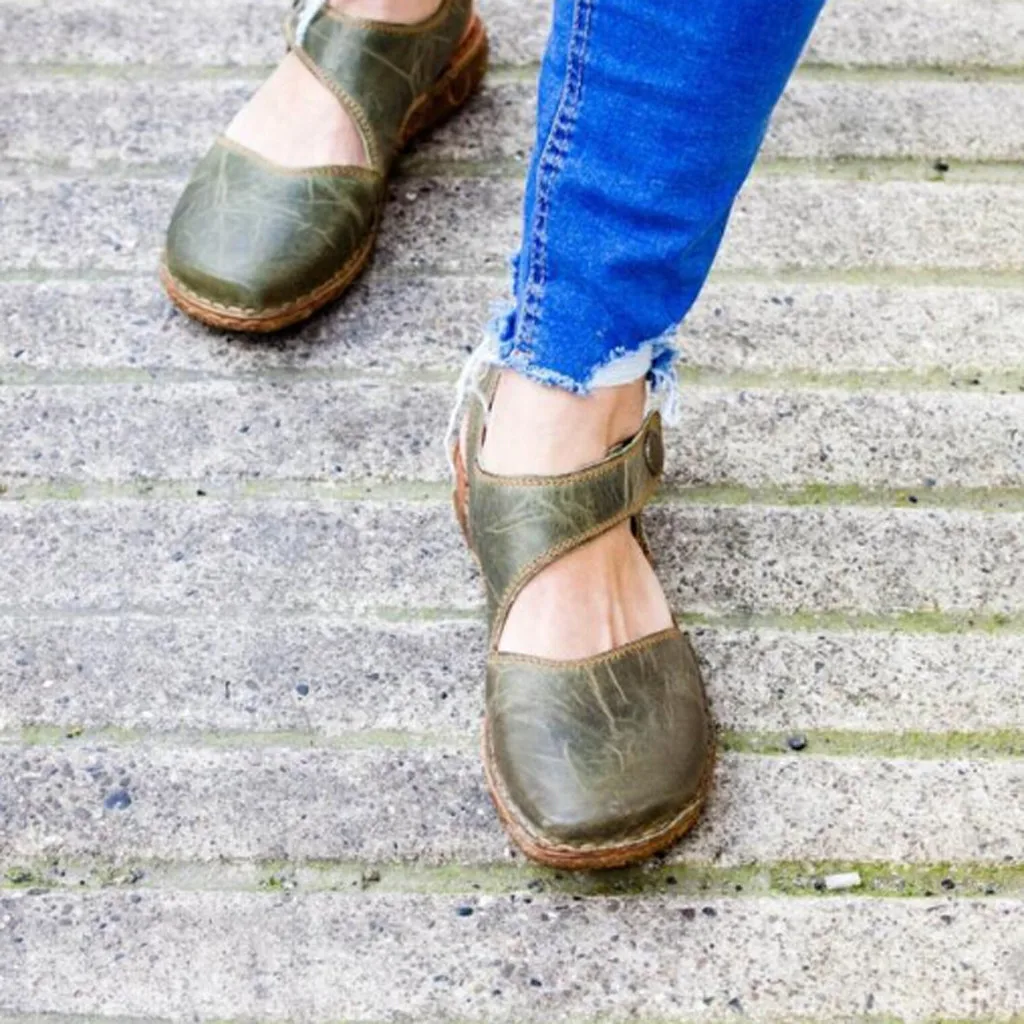 Sandale Femme/2019 г.; Летняя обувь; женские босоножки; Модные женские кожаные босоножки на плоской подошве; sapato feminino