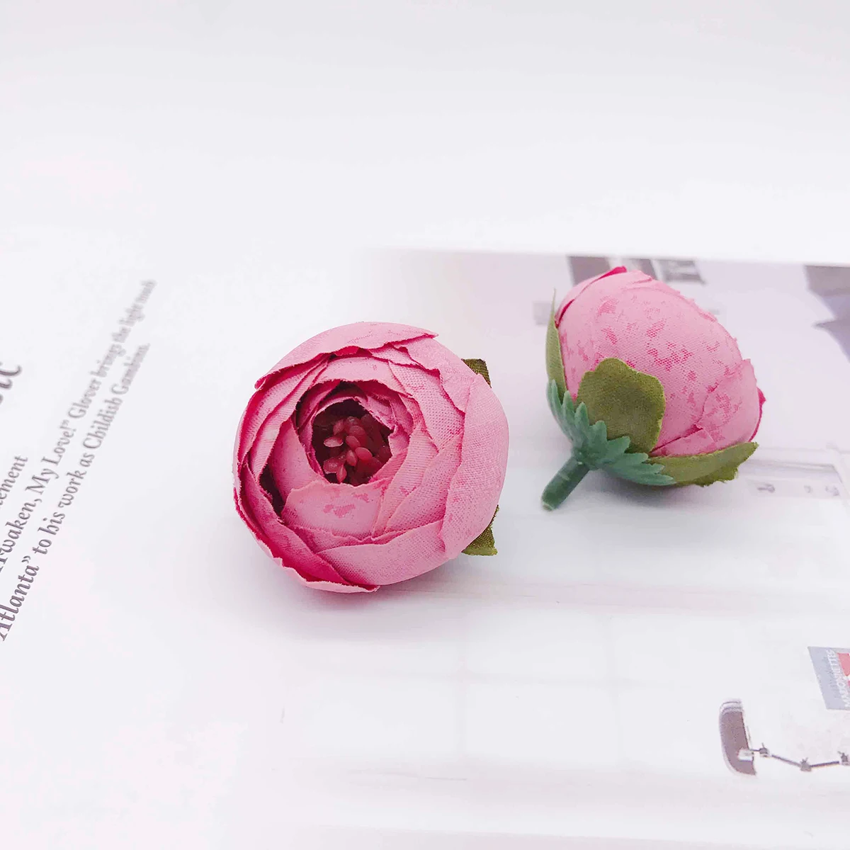 5 шт. искусственная чайная Роза Бутон маленький Пион цветок голова Флорес для украшения свадьбы венок Скрапбукинг DIY ремесло поддельные цветы - Цвет: 4