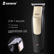 2 в 1 Профессиональный перезаряжаемый триммер для волос инструмент для укладки электрическая машинка для стрижки волос стальная машинка для стрижки волос