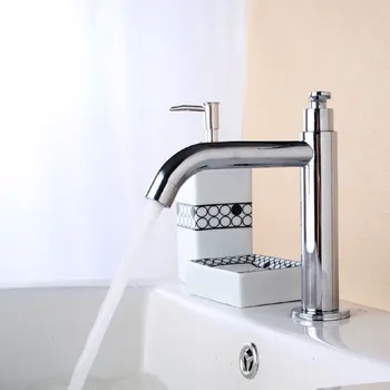 

Free Shipping Elegant Chrome Solid Brass Short Single Function Bathroom Vanity Sink / Basin / Torneira Faucets Mixers Taps K-12