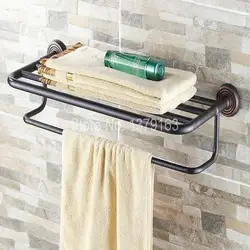 Ванной комнаты мазут втирают латунь настенные ванной полотенцесушитель держатель для хранения стойке бар aba120