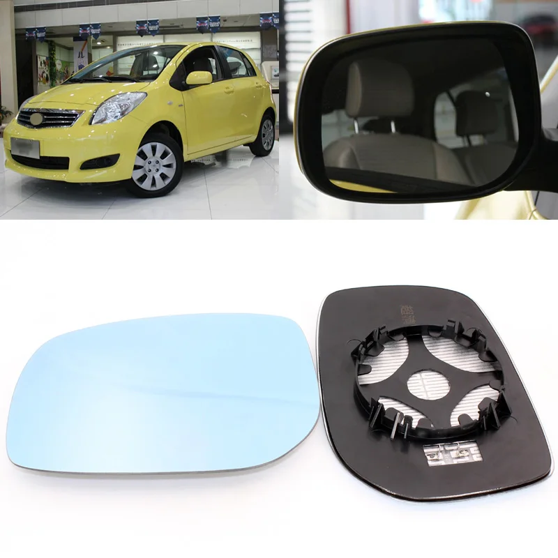 Wing Mirror Glass For TOYOTA Yaris With Base-Non Heated LH Side 2006 to 2011