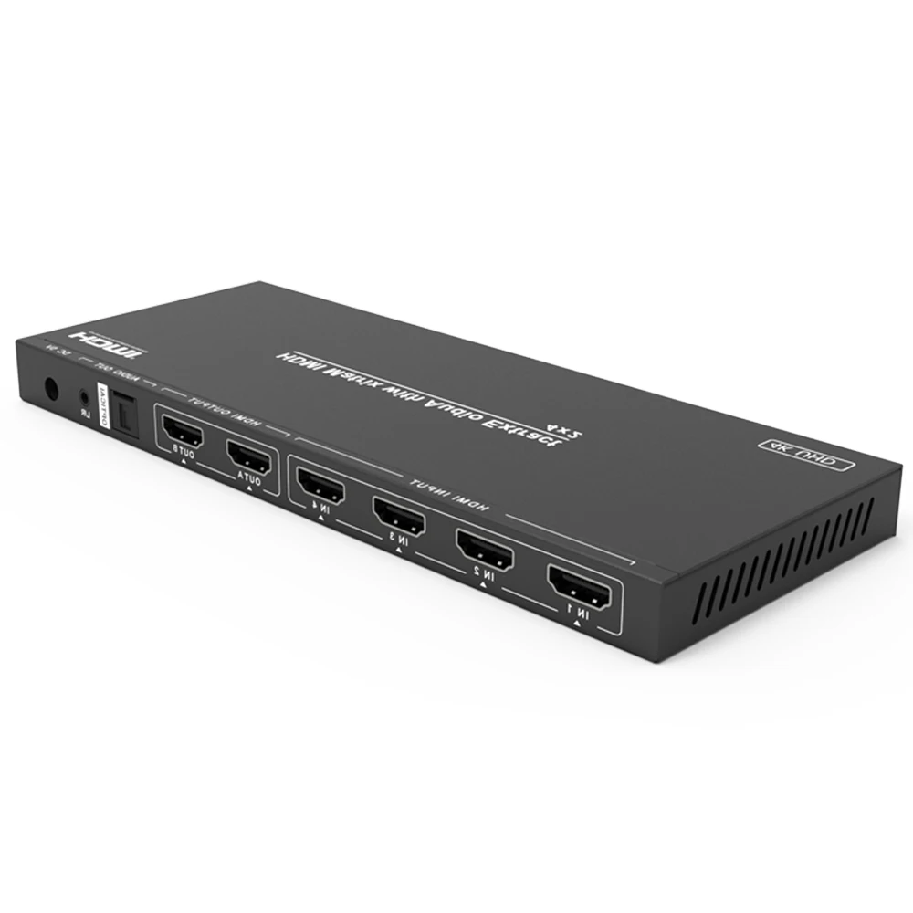 AAAE Hdmi сплиттер переключатель 4K конвертер UHD 4X2 матрица с аудио экстрактом