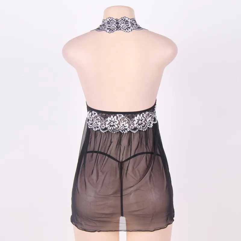 Rl80003 comeonlover Новый сексуальное женское белье плюс размер Babydoll See Through спинки женские пижамы Глубокий v-образным вырезом Стринги пижамы