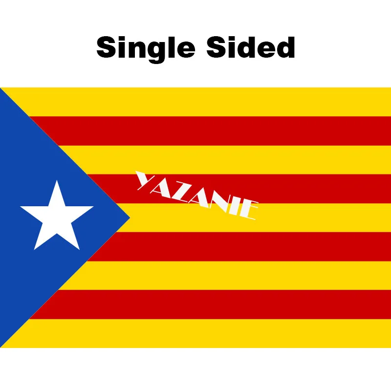 YAZANIE двухсторонний Испанский бык Христофор Коламбус Каталония каталонский Севилья Catalunya Королевский флаг 1761-1931 Канарские острова - Цвет: Single Sided