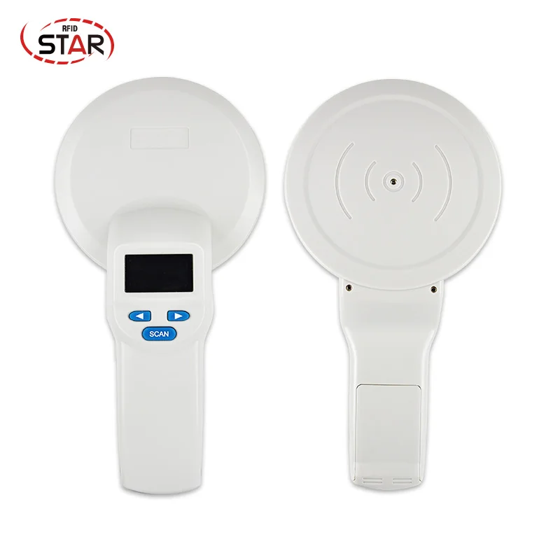 

134.2KHz Bluetooth Animal Ear Tag RFID Microchip Reader Pet Microchip Scanner Dog Cat tag chip reader with high brightness OLED
