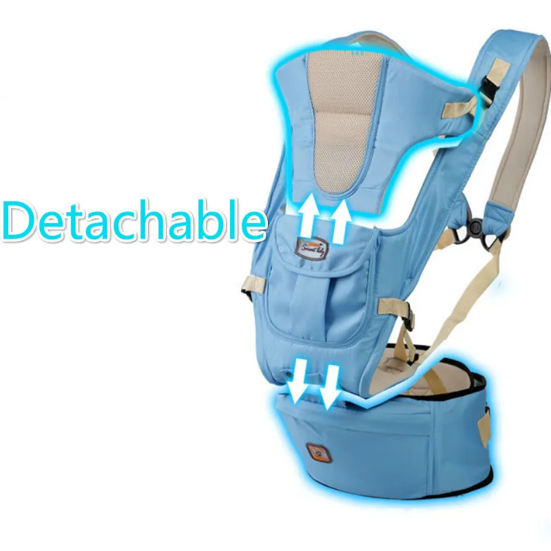 OLOEY Baby Carrier 7 в 1 для 0-36 м, эргономичный рюкзак на лямках для младенцев, Сумка с набедренным сиденьем, поясной ремень для новорожденных