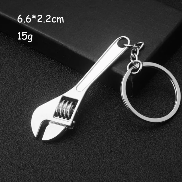 Stainless Steel Keychain Mini Ruler Key Charm Bag Charm Funny Keychains