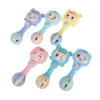 

Random Color Baby Shaker Sand Hammer Toy Dynamic Rhythm Stick Baby Rattles Kids Musical Party Favor Musical Instrument Toys