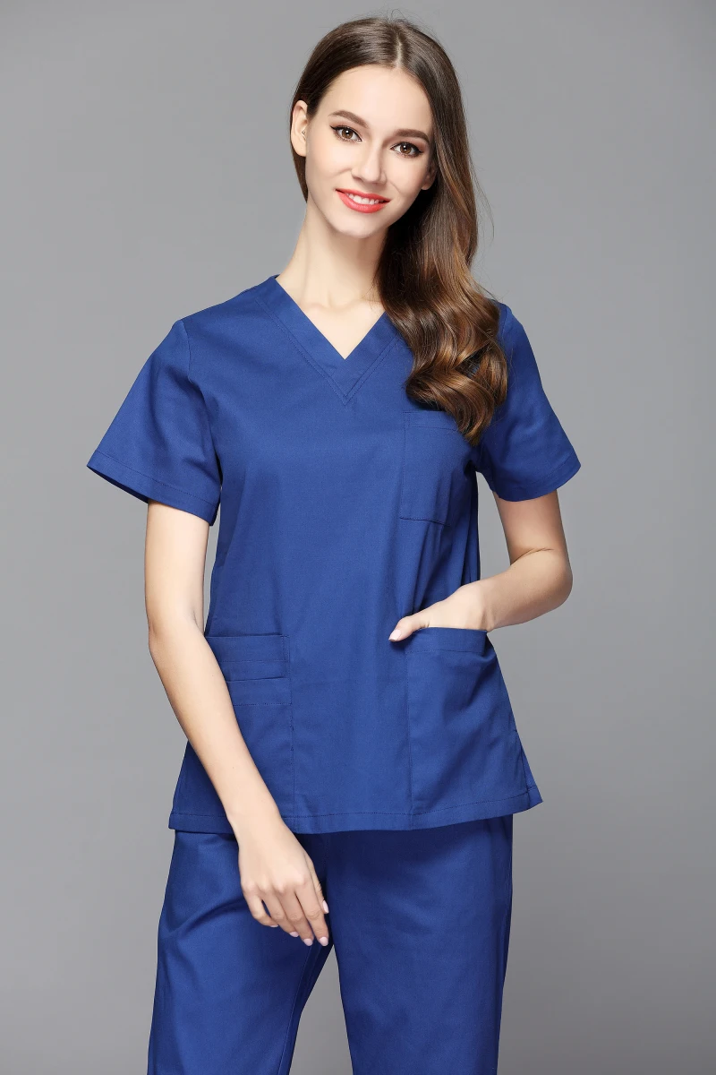 Women Sweater Medical Scrubs Man And Womanwomens Short Sleeve Scrub 