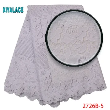 

White African Cord Lace Fabric High Quality Guipure Cord Lace Fabric Polyester Embroidery For African Wedding Dress 2726b