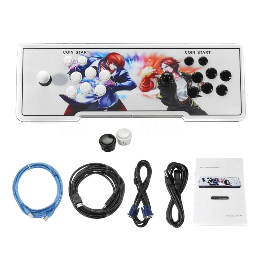 

875 Games Home Multiplayer Arcade Game Console Controller Kit Set Double Joystick Console Best Gift for Children