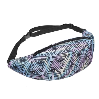 

Stylish Sports Hiking Running Belt Waist Bag Pouch Zip Fanny Pack(Blue Purple)
