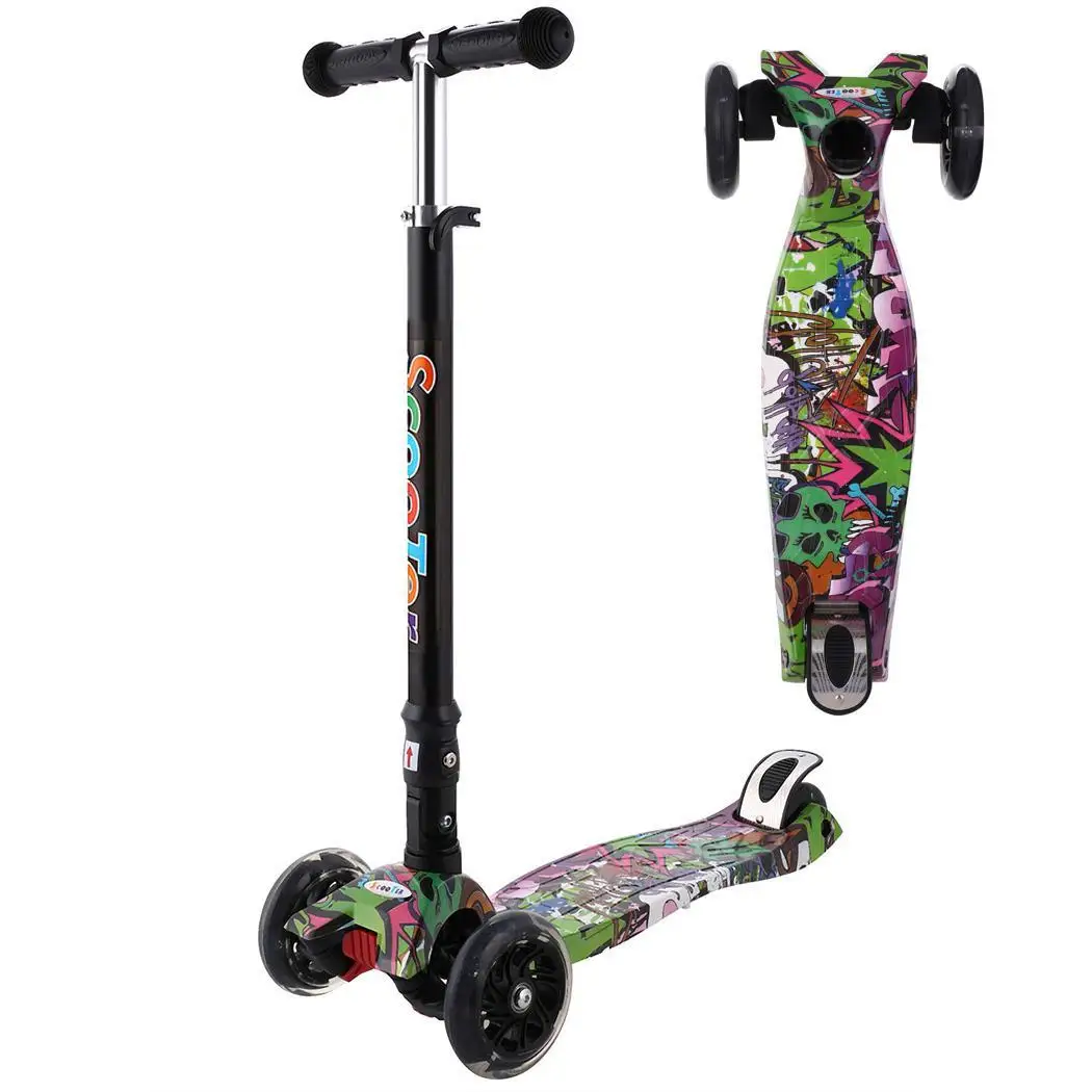 ANCHEER Children Kick Scooter LED Lamp PU 3 Wheels LED Mini Bicycle Outdoor Aluminum Sport Bodybuilding Scooter For Child ANCHEER Children Kick Scooter LED Lamp PU 3 Wheels LED Mini Bicycle Outdoor Aluminum Sport Bodybuilding Scooter For Child