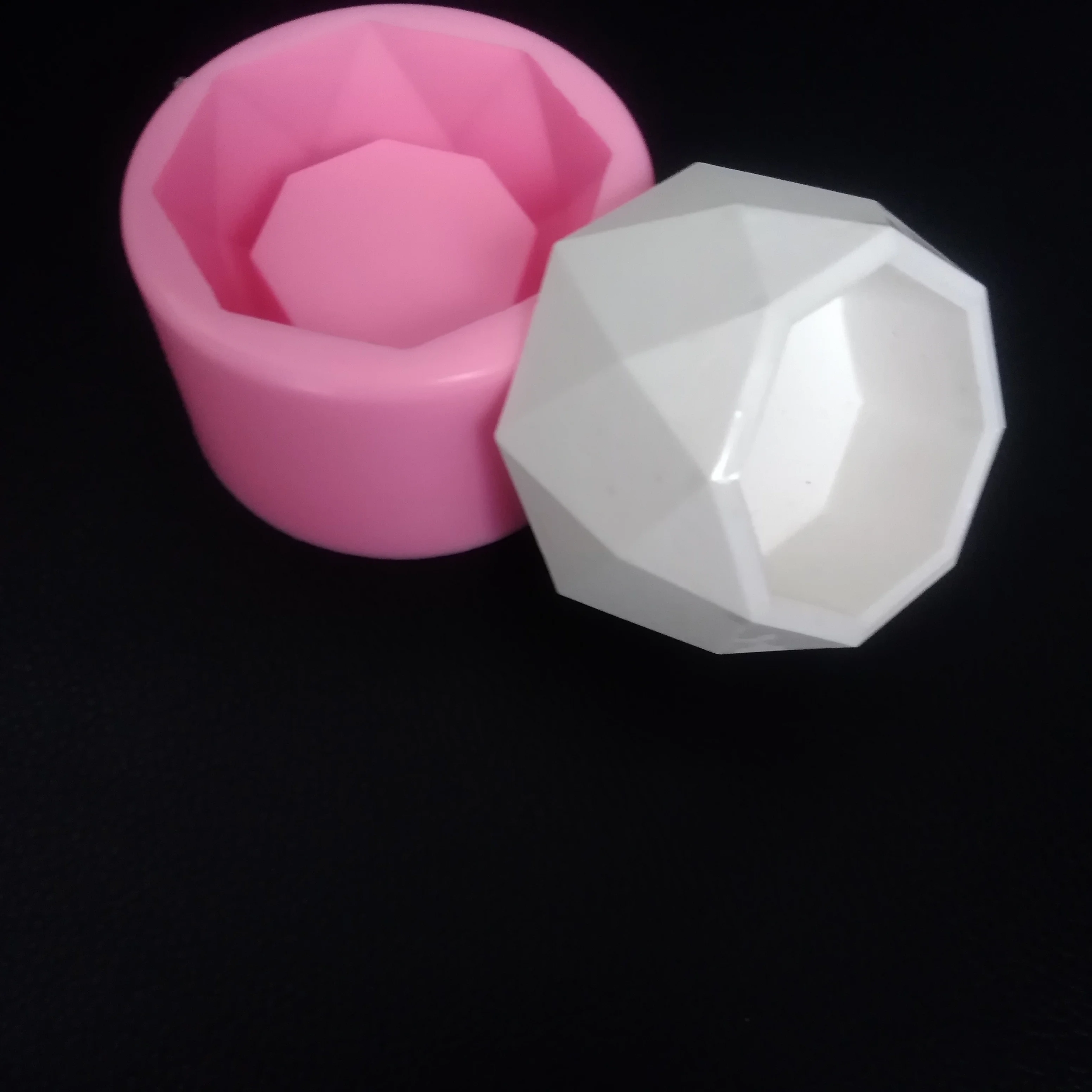 Succulent Plants Making Concrete Silicone mold 3D flowerpot aromatherapy plaster candlestick DIY Cement Planter Pot Mould