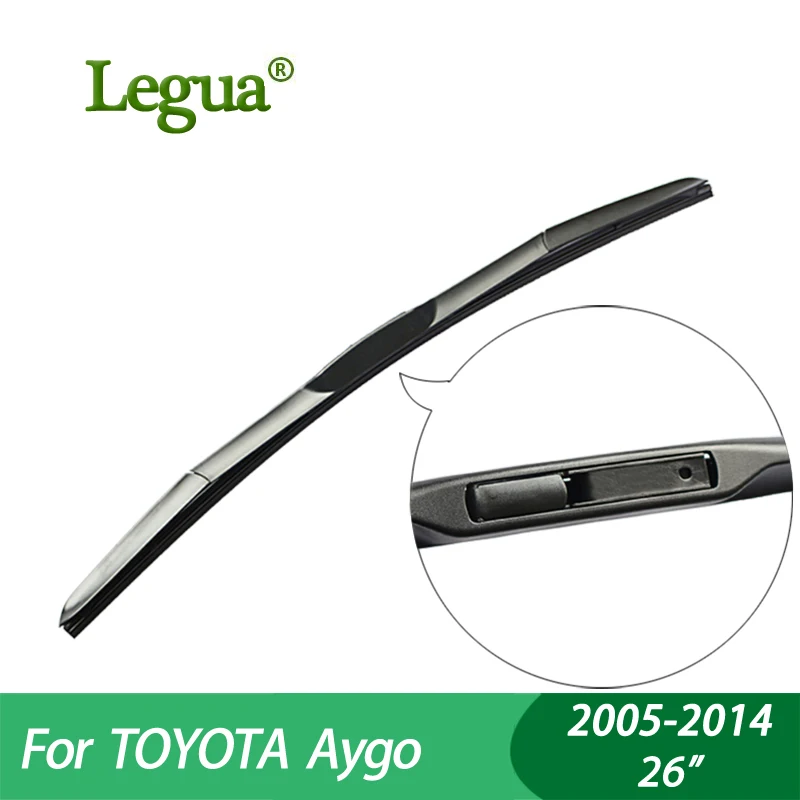 

1 set Wiper blades For TOYOTA Aygo (2005-2014), 26",car wiper,3 Section Rubber, windscreen, Car accessory